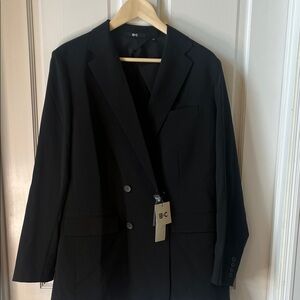Uniqlo Women's Double Breasted Black Blazer size XL